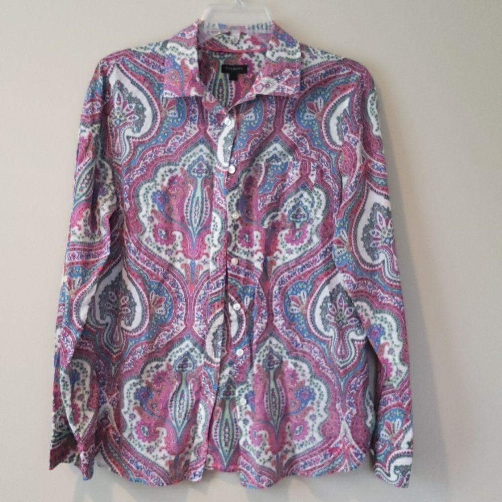Talbots lon sleeve blouse